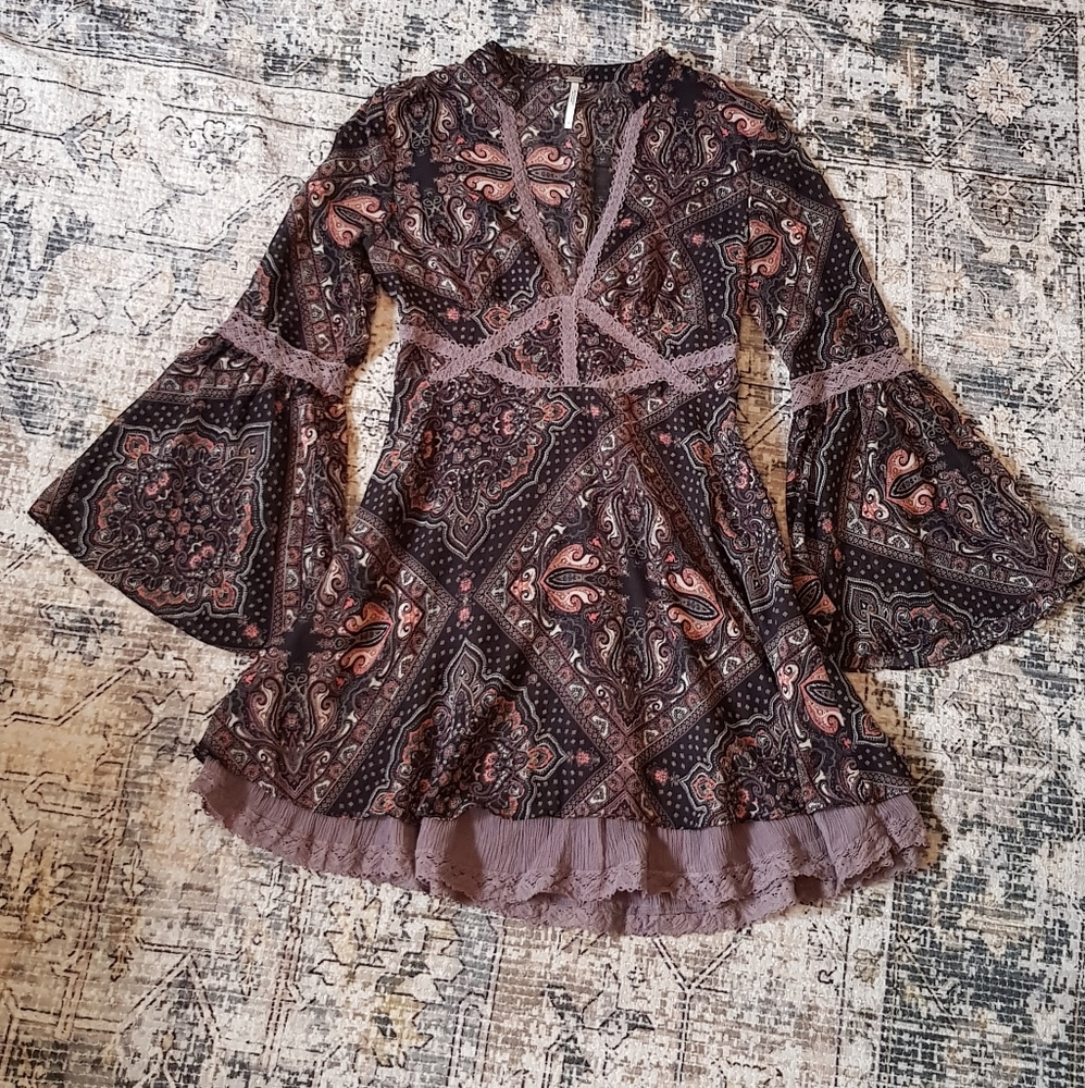 Free People Baby-doll Style Dress